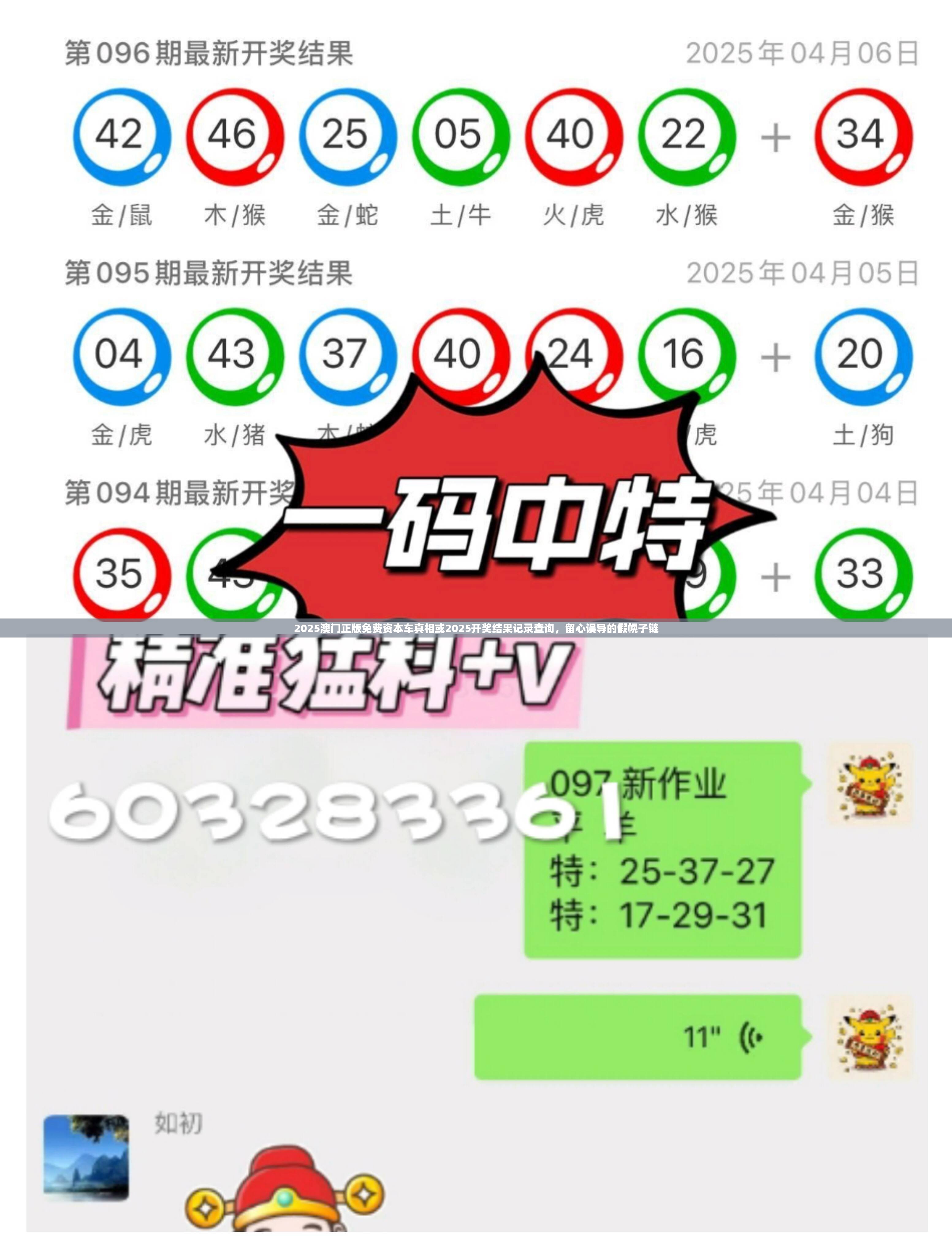 2025澳门正版免费资本车真相或2025开奖结果记录查询，留心误导的假幌子链