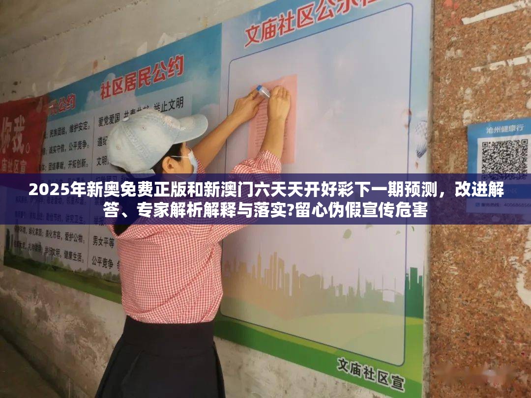 2025年新奥免费正版和新澳门六天天开好彩下一期预测，改进解答、专家解析解释与落实?留心伪假宣传危害