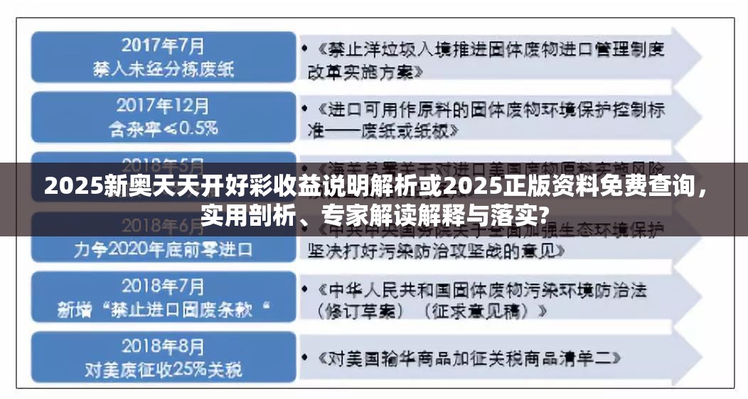 2025新奥天天开好彩收益说明解析或2025正版资料免费查询，实用剖析、专家解读解释与落实?