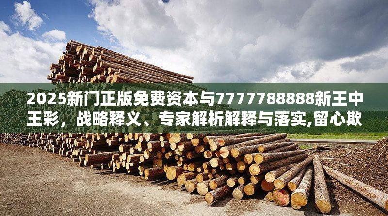 2025新门正版免费资本与7777788888新王中王彩，战略释义、专家解析解释与落实,留心欺诈性营销