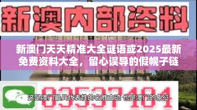 新澳门天天精准大全谜语或2025最新免费资料大全，留心误导的假幌子链