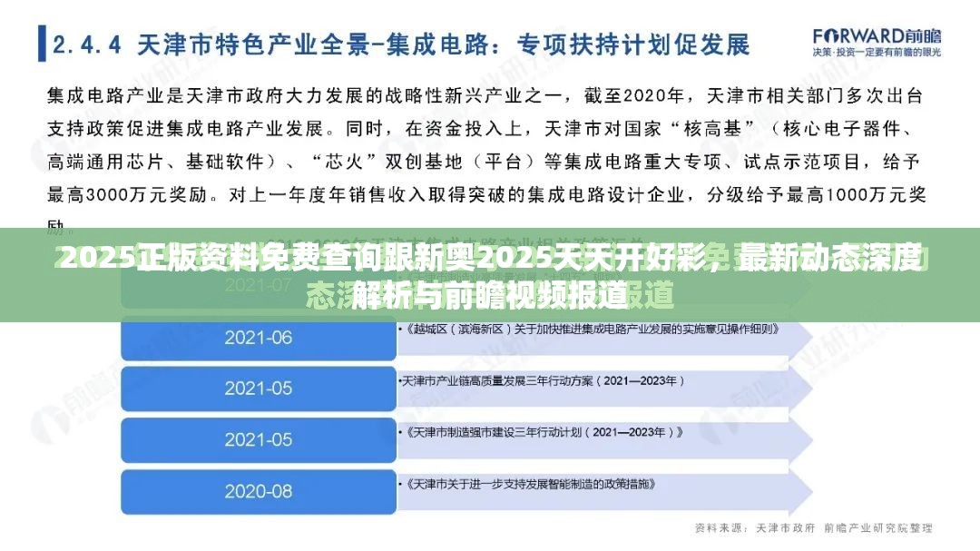2025正版资料免费查询跟新奥2025天天开好彩，最新动态深度解析与前瞻视频报道