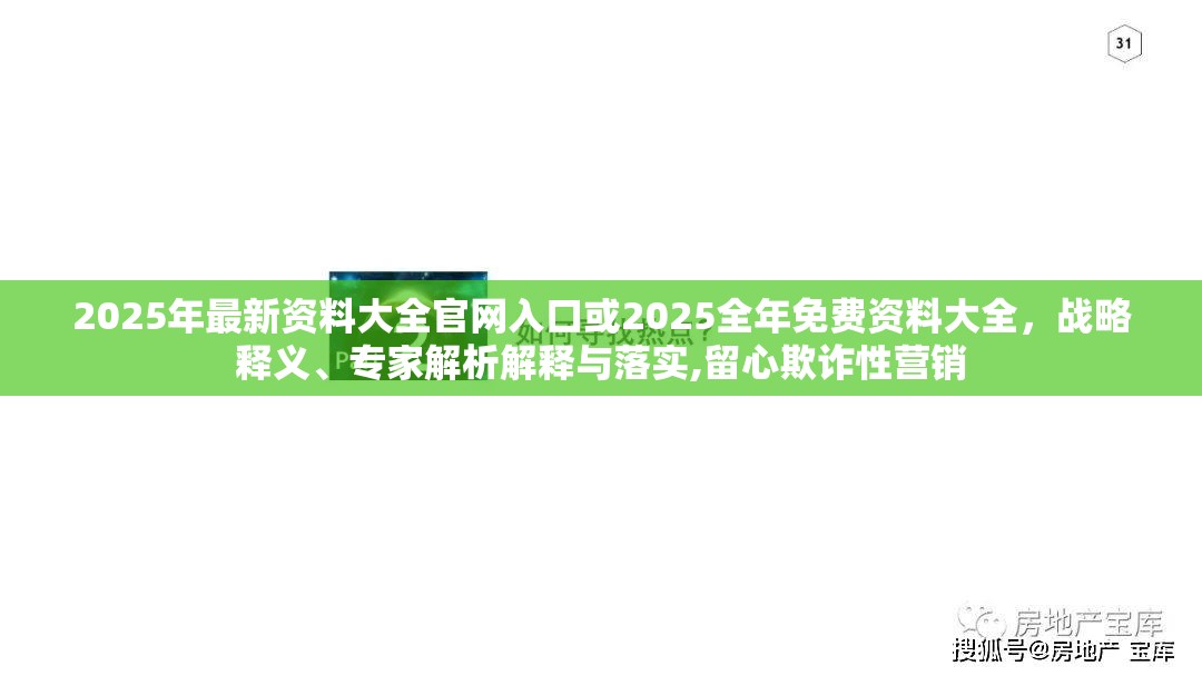 2025年最新资料大全官网入口或2025全年免费资料大全，战略释义、专家解析解释与落实,留心欺诈性营销